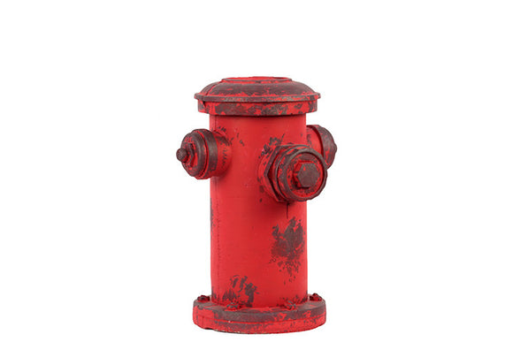 Vibrant Red Firefighting Antique Hydrant