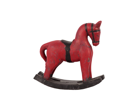 Stunning Red Colored Rocking Horse with Stand