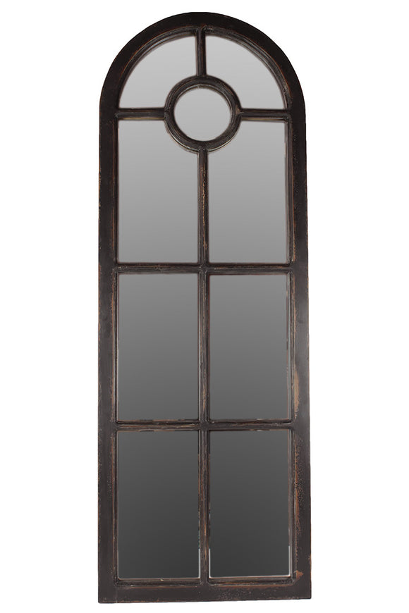 Classical Wooden Wall Décor With Glass Pane Effect in Black