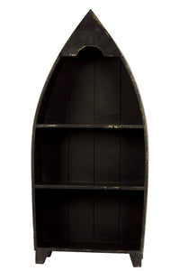 Extraordinary Black Boat Shaped Shelf