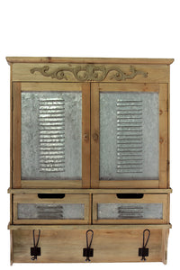 Brown Colored Designed Wooden Cabinet