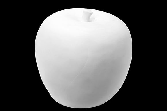 Elegant Ceramic Apple Replica in White