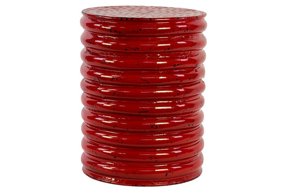 Fantastic Bright Red Sophisticated Metal Stool