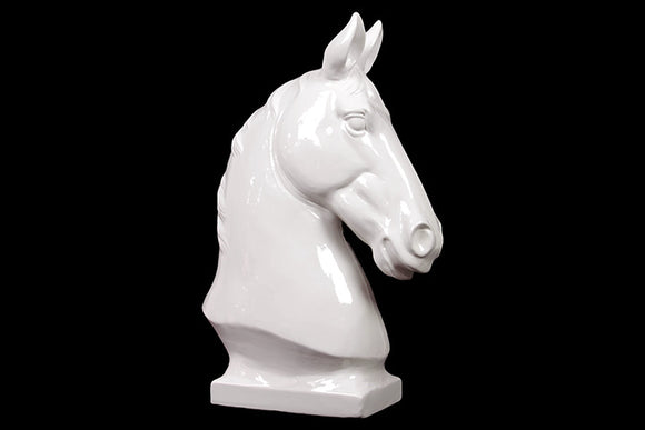 Sophisticated Hilton’s Ceramic Horse Bust White