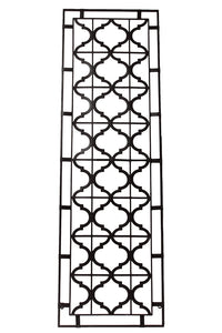 Elegantly Crafted Crisscross Pattern Metal Plaque