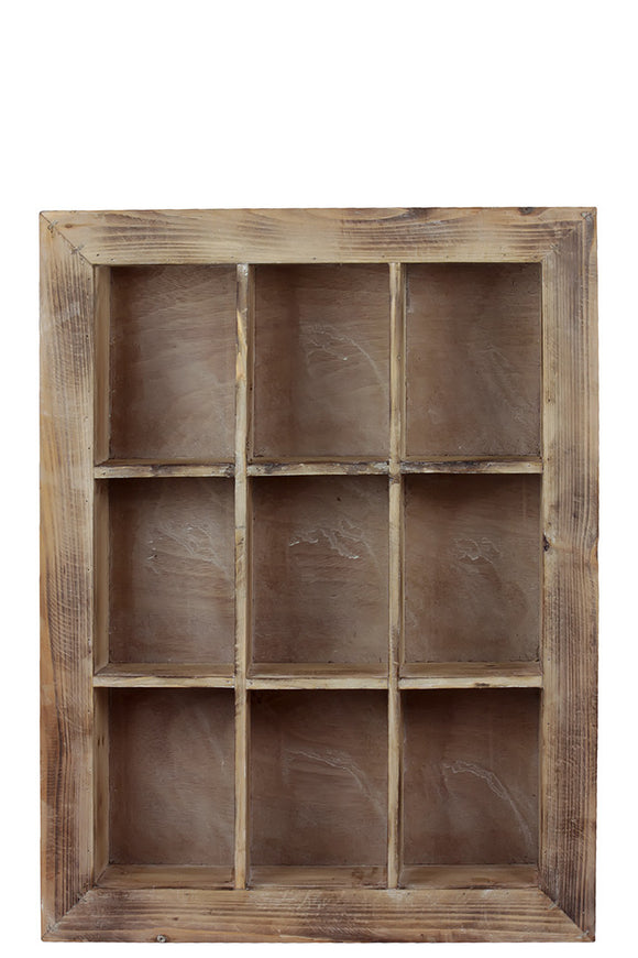 Manhattan’s Classic Nine sectioned Wooden Shelf