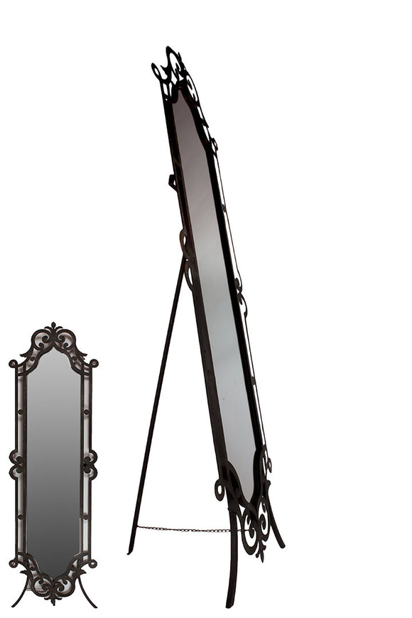 Classic and Traditional Inspired with Intricately Curved Metal Chevelle Mirror