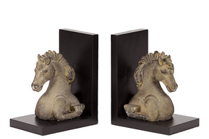 Stunning and Marvelous Resin Horse Bookend