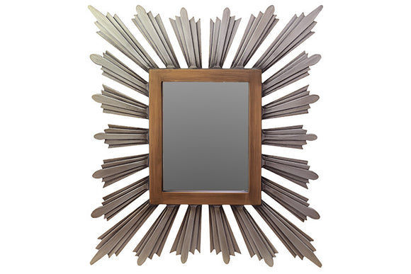 Sleek and Splendid Contemporary Design Wooden Mirror