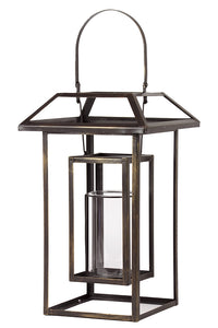 Open Design Metal Lantern with Top and Holder Attached