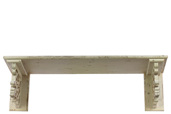 Beautiful and uncluttered Design Wooden Wall Shelf in White