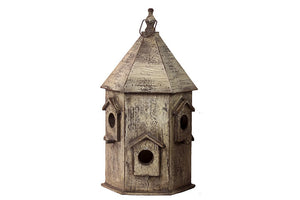 Classic Design Wooden Bird House with Three Doors