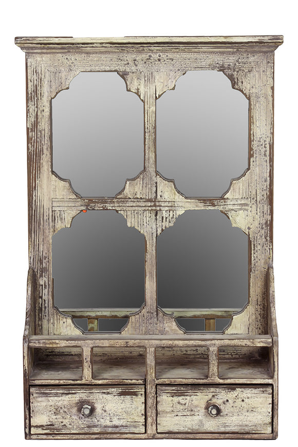 Stylish and Stunning Designed Wooden Wall Mirror