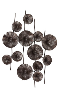 Decorative Metal Pod Wall Décor in Antique Black (Small)