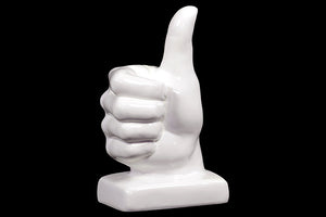 Yangtze’s Alluring  Ceramic Hand Decor White