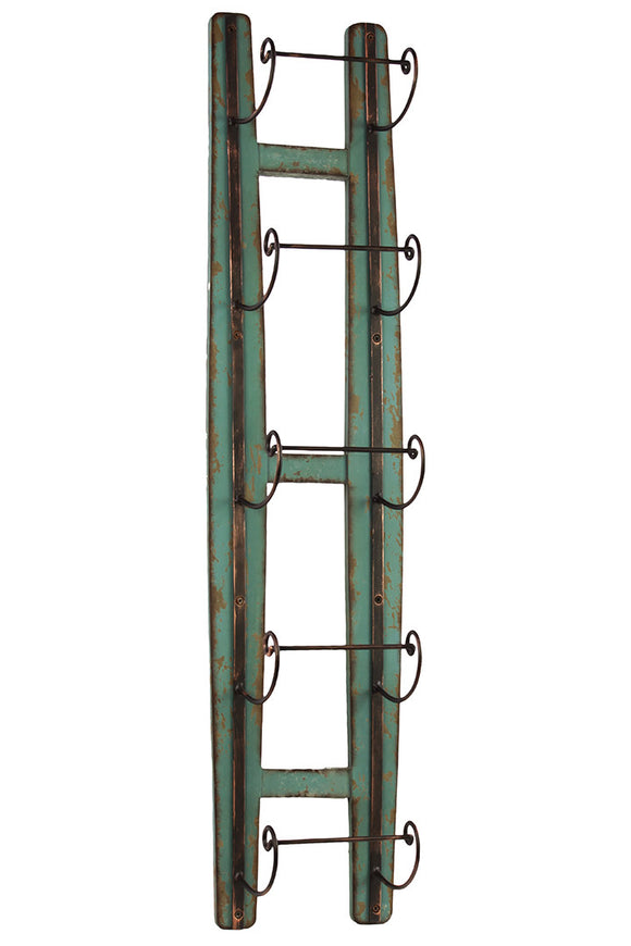 Ladder Shaped Blue Colored Trendy Wine Holder