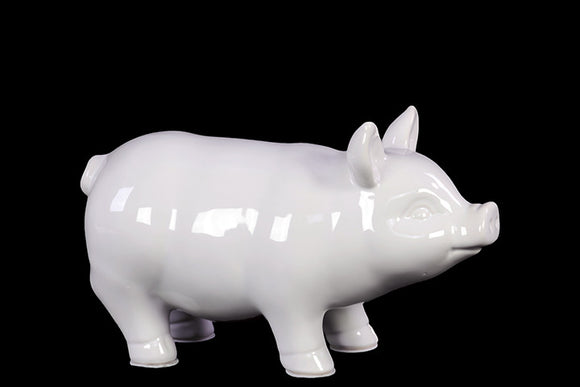 Yangtze’s Unique Ceramic Pig Small White Decor