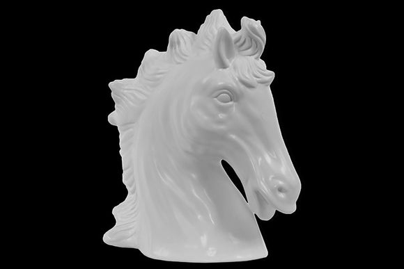 Tokyo’s Alluring  Ceramic Horse Head Matte White