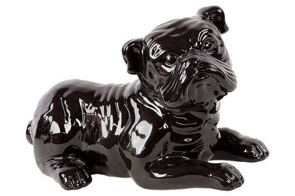 Mysterious looking Ceramic Black Dog