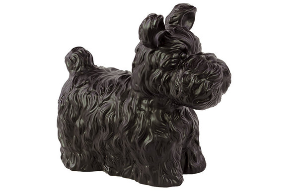 Charming and Cute Ceramic Dog Matte in Black