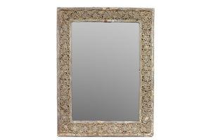 Intricately Designed Cement Wall Mirror