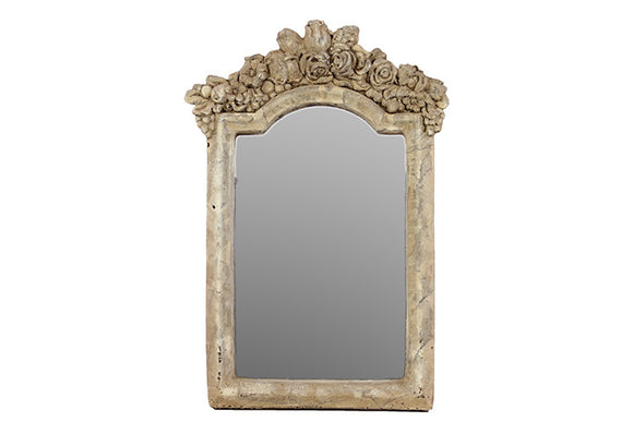 Classyand Classy Designed Cement Mirror with Antique Pattern