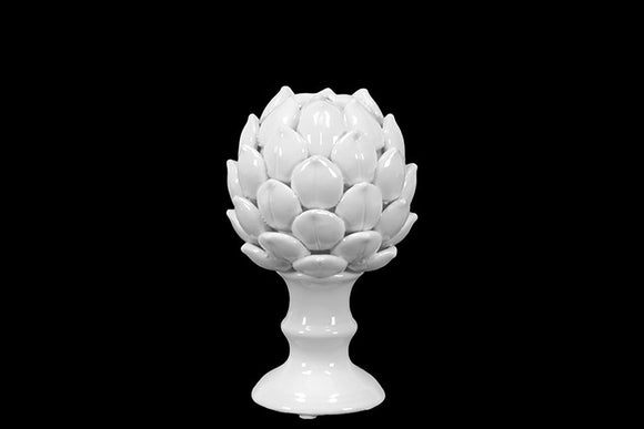 Majestic Porcelain Artichoke in White Finish (Small)