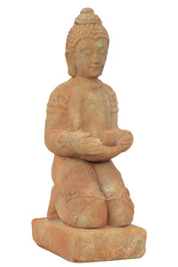 Singapore’s Divine Stoneware Kneeling Buddha Rust