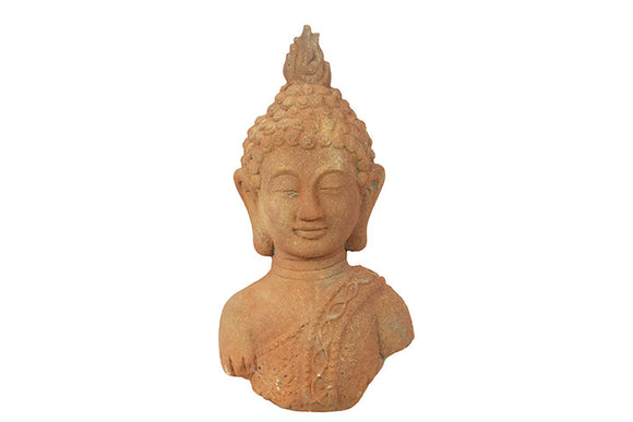 Malaysia’s Spiritual Stoneware Buddha Head Rust