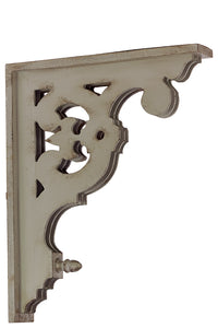 Skillfully Carved Wooden Corbel with Beautiful Motif in White