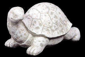 Antiquated Stunning and Attractive Ceramic Tortoise in White and Green