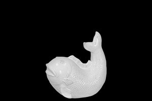 Beautiful and Delightful Ceramic Fish in White (Small)