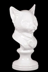 Classy Alluring Ceramic Cat White