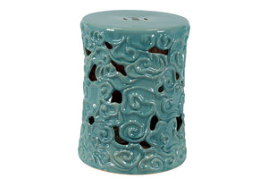 Ceramic Garden Stool Turquoise