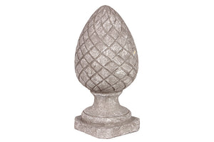 Trendy and Fashionable Terracotta Pineapple Figurine on Stand (Large)