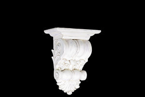 Classic Design Fiberstone Wall Décor Corbel in White (Small)