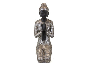 Classy Sitting Carved Resin Buddha