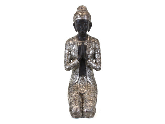 Classy Sitting Carved Resin Buddha