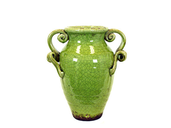 Unique and Valuable Ceramic Tuscan Vase in Green