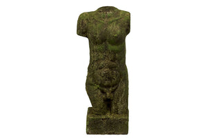 Classy Moss Stoneware Man Bust