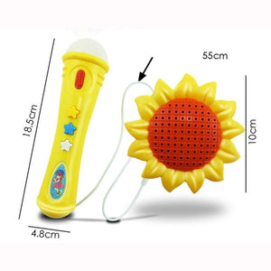 New Sunflower Echo Microphone Mic Voice Changer Toy Gift Birthday Present Mic Karaoke Singing Baby Kids Funny Music Toys Gift