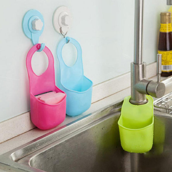 High Quality New Arrival Creative Folding Silicone Hanging Storage Holders Kitchen Bathroom Storage Holders & Racks