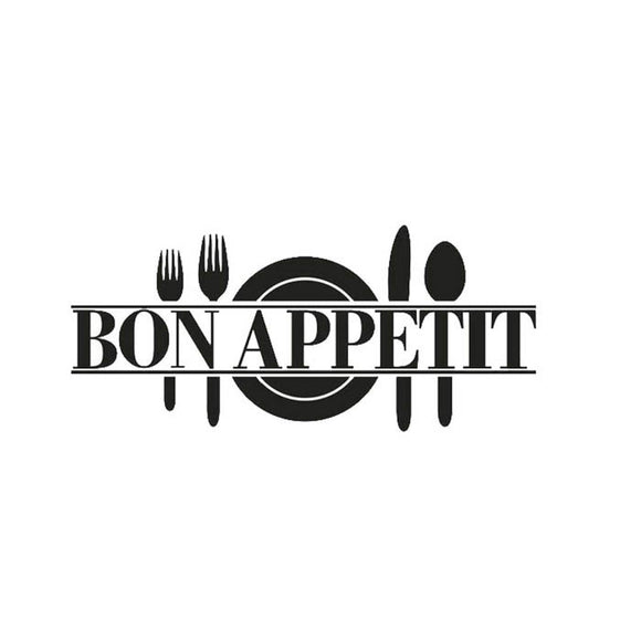 Removable Kitchen Decor Bon Appetit Decals Vinyl Wall Sticker Art Decal Quot