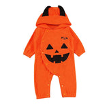 Baby winter clothes newborn Infant Baby Boys Girls Halloween Pumpkin Hooded Romper Jumpsuit Clothes Playsuit cute party gifts