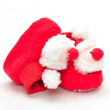 Cute baby Crib shoes Christmas Toddler Infant Newborn Santa Claus Soft Sole Baby Girl Boy Prewalker Shoes Christmas Gifts