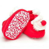 Cute baby Crib shoes Christmas Toddler Infant Newborn Santa Claus Soft Sole Baby Girl Boy Prewalker Shoes Christmas Gifts